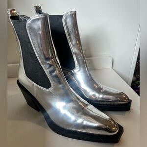 Sam Edelman metallic boots 8.5